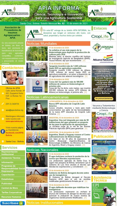 Noticias Destacadas del Sector Agrícola | Diciembre 2020