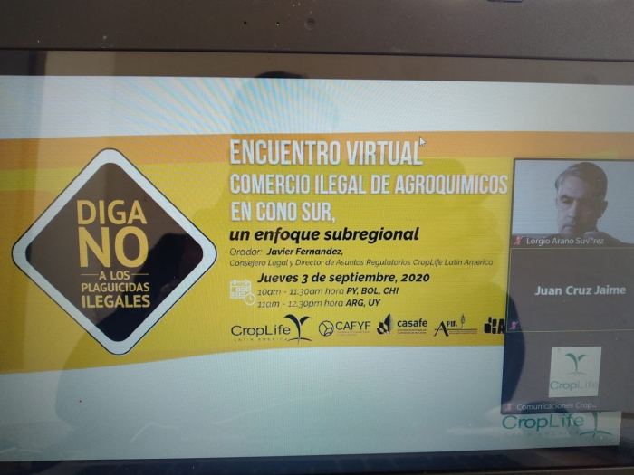 APIA participa del "Encuentro Virtual: Comercio Ilegal de Agroquímicos en Cono Sur"