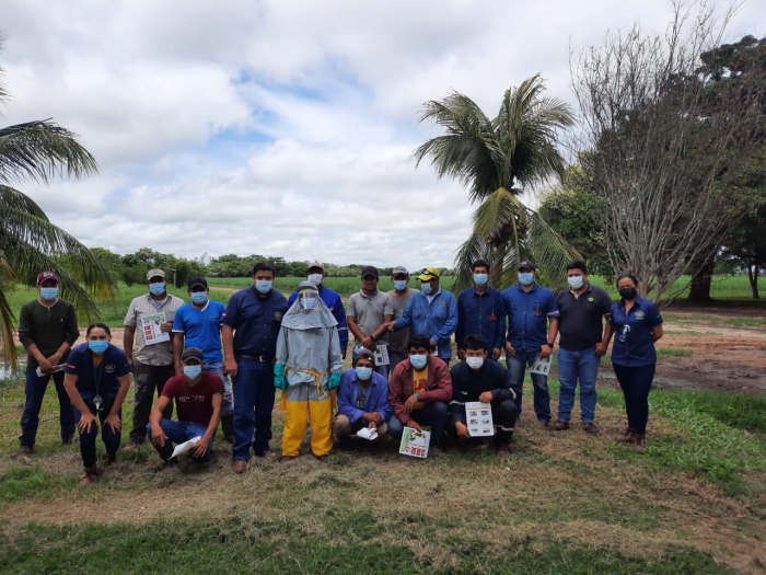 APIA y la Unión de Cañeros Guabirá realizan actividades del Programa Campo Limpio, en propiedades dedicadas a la producción de caña