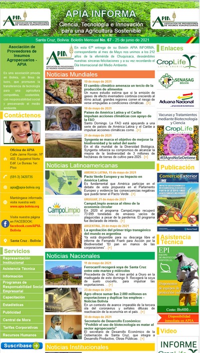 Noticias Destacadas del Sector Agrícola | Mayo 2021